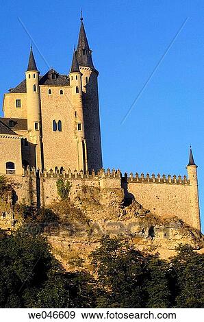 Alcazar fortress, Segovia. Castilla-Le? n, Spain View Large Photo Image Stock Photo - Alcazar fortress, Segovia. Castilla-Le? n, Spain. Fotosearch