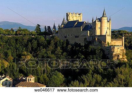 Alcazar fortress, Segovia. Castilla-Le? n, Spain View Large Photo Image Stock Photo - Alcazar fortress, Segovia. Castilla-Le? n, Spain. Fotosearch