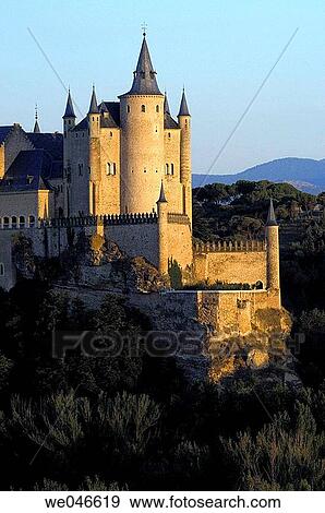 Alcazar fortress, Segovia. Castilla-Le? n, Spain View Large Photo Image Stock Photo - Alcazar fortress, Segovia. Castilla-Le? n, Spain. Fotosearch