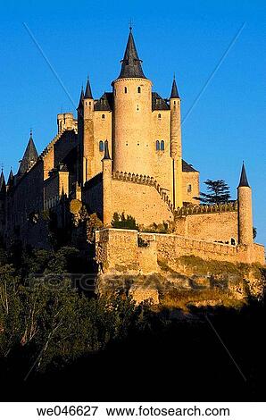 Alcazar fortress, Segovia. Castilla-Le? n, Spain View Large Photo Image Stock Photo - Alcazar fortress, Segovia. Castilla-Le? n, Spain. Fotosearch