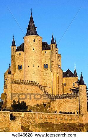 Alcazar fortress, Segovia. Castilla-Le? n, Spain View Large Photo Image Stock Photo - Alcazar fortress, Segovia. Castilla-Le? n, Spain. Fotosearch