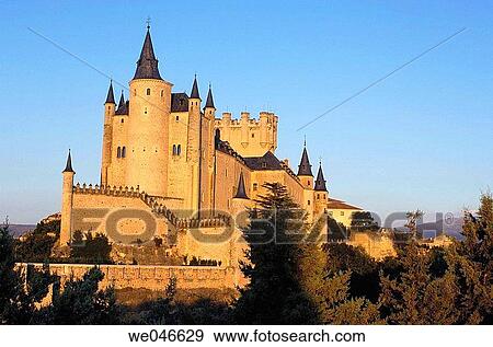 Alcazar fortress, Segovia. Castilla-Le? n, Spain View Large Photo Image Stock Photo - Alcazar fortress, Segovia. Castilla-Le? n, Spain. Fotosearch