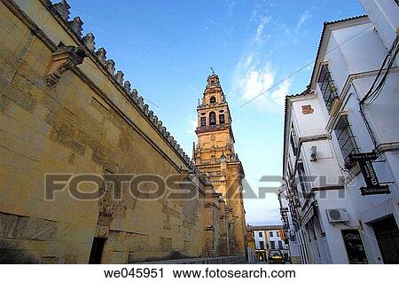 Alminar Tower, once minaret of Great Mosque of Cordoba. Andalusia, Spain View Large Photo Image Stock Image - Alminar Tower, once minaret of Great Mosque of Cordoba. Andalusia, Spain. Fotosearch