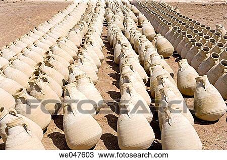 Ancestral pottery workshop near Maruza, between Qena and Luxor, using locally extract argile. Egypt View Large Photo Image Stock Image - Ancestral pottery workshop near Maruza, between Qena and Luxor, using locally extract argile. Egypt. Fotosearch
