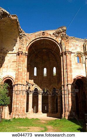 Apse of church, ruins of Santa Maria de Moreruela Cistercian monastery (12th century). Zamora province, Castilla-Le? n, Spain View Large Photo Image Stock Image - Apse of church, ruins of Santa Maria de Moreruela Cistercian monastery (12th century). Zamora province, Castilla-Le? n, Spain. Fotosearch