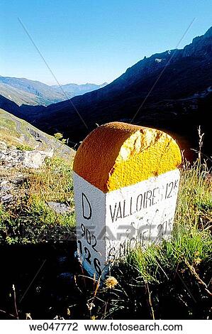 Stock Image - Around the Galibier Mountain and col. Valloire (Savoie 73). Alps. France. Fotosearch