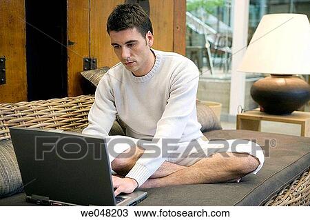 at-home, calm, barefoot, 30's View Large Photo Image Stock Image - at-home, calm, barefoot, 30's. Fotosearch