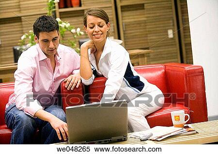 Stock Photography - at-home, chair, 30's. Fotosearch
