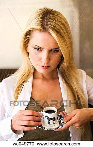 at-home, coffee, blond, absorbed View Large Photo Image Stock Image - at-home, coffee, blond, absorbed. Fotosearch