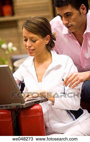 at-home, computer, 30's View Large Photo Image Stock Image - at-home, computer, 30's. Fotosearch