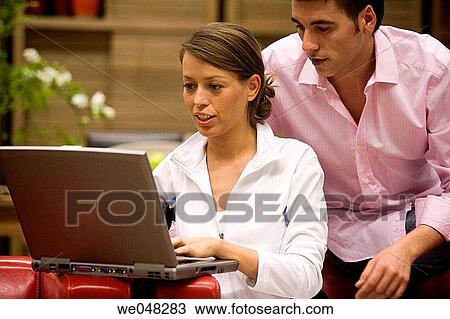 at-home, computer, 30's View Large Photo Image Stock Image - at-home, computer, 30's. Fotosearch