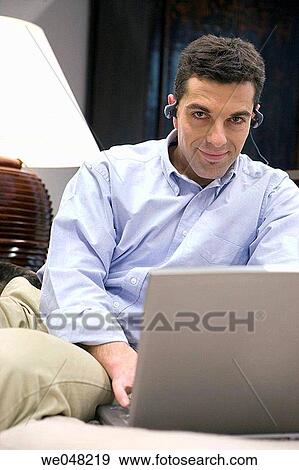 at-home, computer, 30's View Large Photo Image Stock Photo - at-home, computer, 30's. Fotosearch
