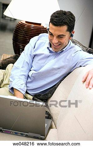 at-home, computer, 30's View Large Photo Image Stock Photograph - at-home, computer, 30's. Fotosearch