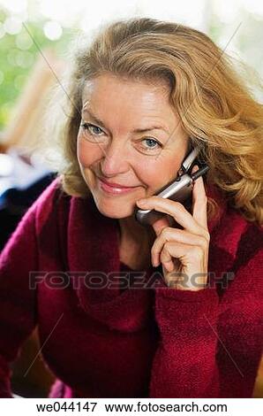 baby boomer, blond, calling, cell phone View Large Photo Image Stock Photo - baby boomer, blond, calling, cell phone. Fotosearch