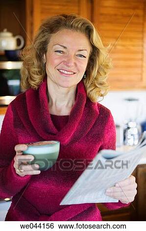 baby boomer, coffee, blond, at-home View Large Photo Image Stock Photograph - baby boomer, coffee, blond, at-home. Fotosearch