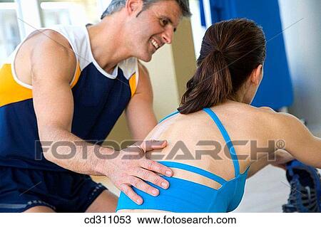 Stock Image - back, coach, aid. Fotosearch