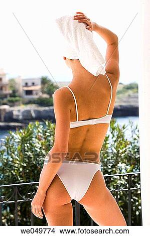 back view, balcony, body, carnality View Large Photo Image Picture - back view, balcony, body, carnality. Fotosearch