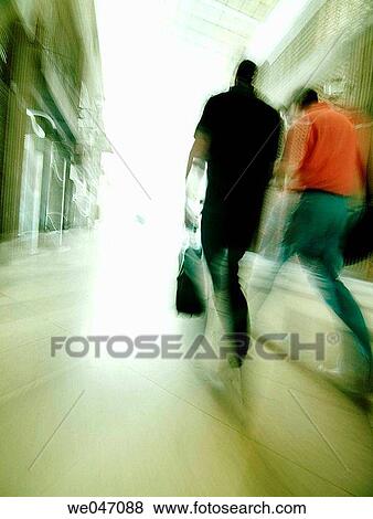 back view, blurred motion, city, contemporary View Large Photo Image Stock Photo - back view, blurred motion, city, contemporary. Fotosearch
