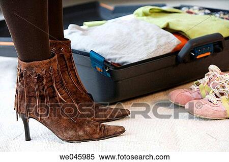 baggage, detail, contemporary, ankle boot View Large Photo Image Stock Photography - baggage, detail, contemporary, ankle boot. Fotosearch