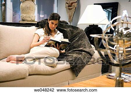 barefoot, calm, book, at-home View Large Photo Image Stock Image - barefoot, calm, book, at-home. Fotosearch
