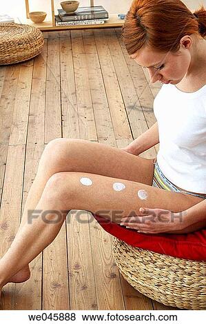 barefoot, cellulite, Body care, apply View Large Photo Image Stock Photo - barefoot, cellulite, Body care, apply. Fotosearch