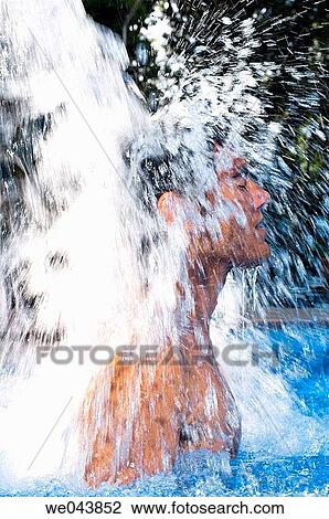 bathe, bathing, black hair, chilling out View Large Photo Image Stock Image - bathe, bathing, black hair, chilling out. Fotosearch