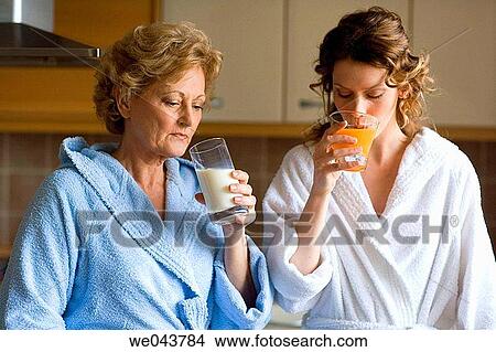 bathrobe, breakfast, at-home View Large Photo Image Picture - bathrobe, breakfast, at-home. Fotosearch