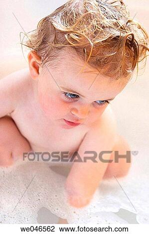 bathtub, baby, bathroom, bathing, bath, at-home View Large Photo Image Stock Image - bathtub, baby, bathroom, bathing, bath, at-home. Fotosearch