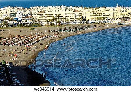 Beach. Benalmßdena. Mßlaga province. Andalusia. Spain View Large Photo Image Picture - Beach. Benalmßdena. Mßlaga province. Andalusia. Spain. Fotosearch