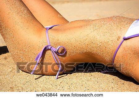 Picture - beach, body, Body part. Fotosearch