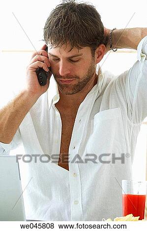 beard, calling, communication View Large Photo Image Stock Photo - beard, calling, communication. Fotosearch