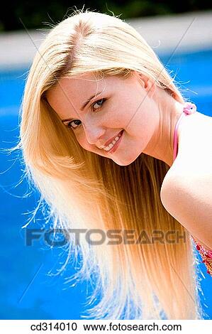 Stock Image - beauty, Beauty Care, blond. Fotosearch