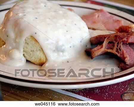 Biscuits and Gravy View Large Photo Image Stock Photograph - Biscuits and Gravy. Fotosearch