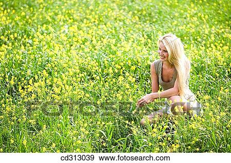 blond, calm View Large Photo Image Stock Photo - blond, calm. Fotosearch