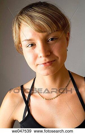 blond, Facial expression, contemporary, adolescence View Large Photo Image Stock Photo - blond, Facial expression, contemporary, adolescence. Fotosearch