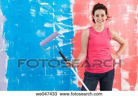 blue, brunette, amusement View Large Photo Image Stock Image - blue, brunette, amusement. Fotosearch