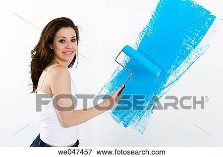 blue, brunette, amusement View Large Photo Image Stock Photo - blue, brunette, amusement. Fotosearch
