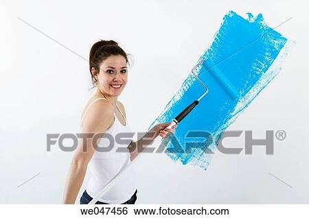 blue, brunette, amusement View Large Photo Image Stock Photograph - blue, brunette, amusement. Fotosearch