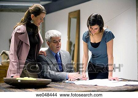 blueprint, boss, business, colleague View Large Photo Image Picture - blueprint, boss, business, colleague. Fotosearch