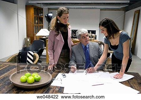 blueprint, boss, business, colleague View Large Photo Image Stock Image - blueprint, boss, business, colleague. Fotosearch