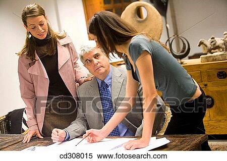 blueprint, boss, business, colleague View Large Photo Image Stock Photography - blueprint, boss, business, colleague. Fotosearch