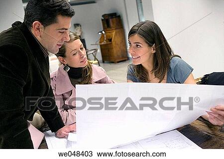 blueprint, business, colleague View Large Photo Image Stock Image - blueprint, business, colleague. Fotosearch
