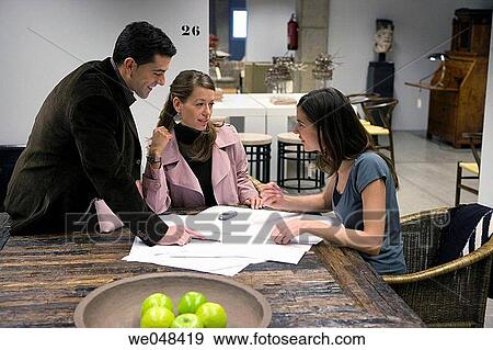 blueprint, business, colleague View Large Photo Image Stock Photo - blueprint, business, colleague. Fotosearch