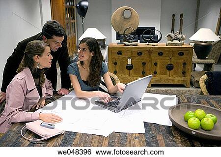 blueprint, business, colleague View Large Photo Image Stock Photograph - blueprint, business, colleague. Fotosearch