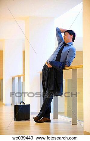 Stock Photo - briefcase, businessman, business, appointment. Fotosearch
