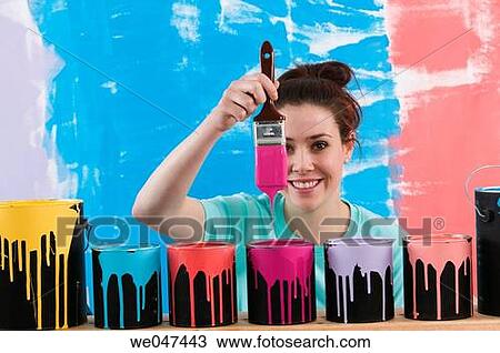 brunette, Close-up, brush, 20's View Large Photo Image Stock Image - brunette, Close-up, brush, 20's. Fotosearch