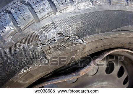 Bursted tire View Large Photo Image Stock Photography - Bursted tire. Fotosearch