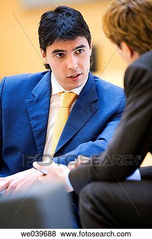 Stock Photo - business, businesspeople, businessman, 30's. Fotosearch