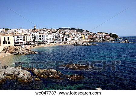 Stock Photo - Calella de Palafrugell. Girona province. Spain. Fotosearch