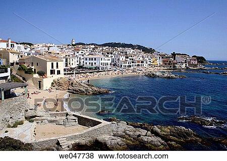 Calella de Palafrugell. Girona province. Spain View Large Photo Image Stock Photo - Calella de Palafrugell. Girona province. Spain. Fotosearch